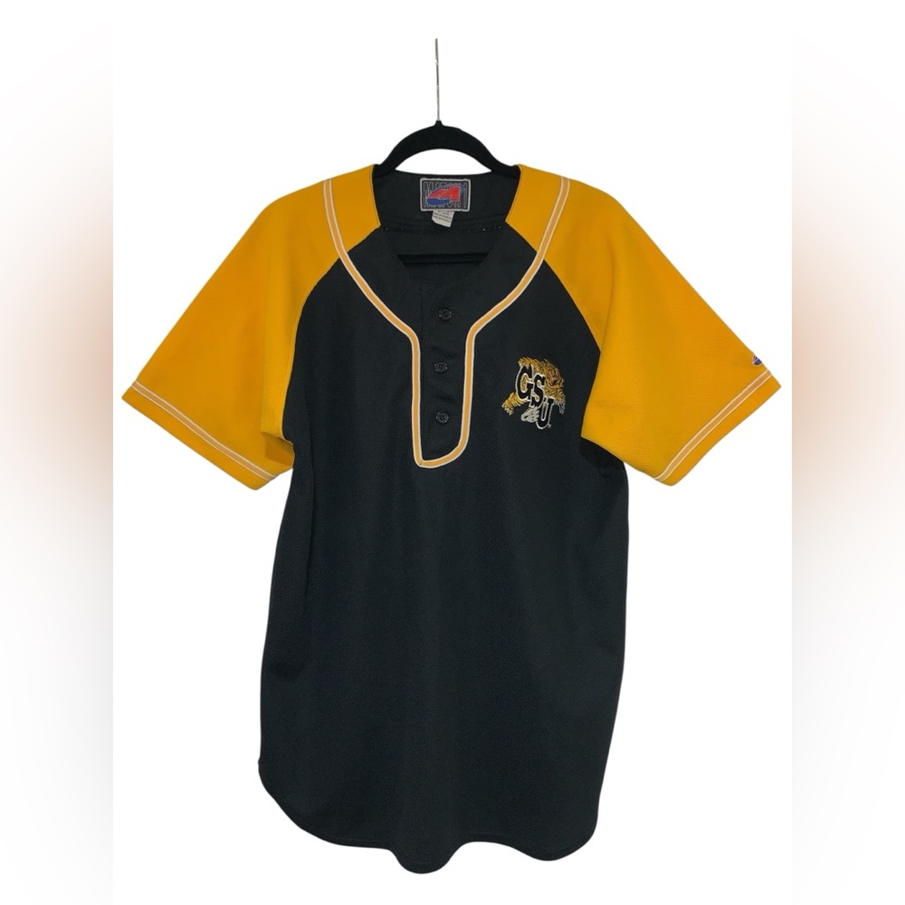Vintage Grambling State University Tigers (GSU) Louisiana Baseball Jersey Size L
